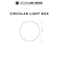The Enfield' - Circular or Round Acrylic Light box