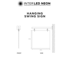 The Picadilly' - Outdoor Hanging Swing Sign