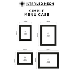 The Farringdon' - Slimline White Exterior Menu Box