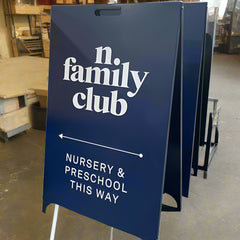 The Fitzrovia' - Metal Pavement Sign (Any Colour)