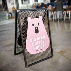 The Barbican' - Mesh 'A' Frame Pavement Sign