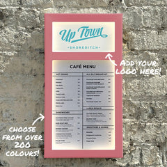 The Streatham' - Branded Exterior Menu Box - Any Colour! (A4 Portrait)