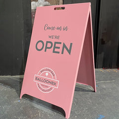 The Fitzrovia' - Pink 'A' board Pavement Sign