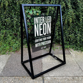 The Wandsworth' - Clear Acrylic 'A' frame Pavement Sign