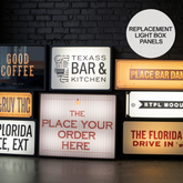 Replacement Panels for light boxes