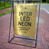 The Spitalfields' - Brass A Board Sign