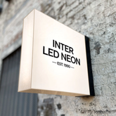 The Oval' - Frameless Acrylic Light Box Double Sided Sign