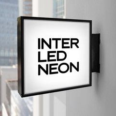 The Vauxhall' - Black Metal Light Box Projecting Sign