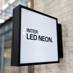 The Vauxhall' - Black Metal Light Box Projecting Sign