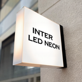 The Oval' - Frameless Acrylic Light Box Double Sided Sign