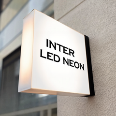 The Oval' - Frameless Acrylic Light Box Double Sided Sign