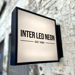 The Vauxhall' - Black Metal Light Box Projecting Sign