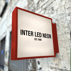 The Vauxhall' - Metal Light Box Projecting Sign (Any Colour)