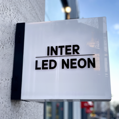 The Oval' - Frameless Acrylic Light Box Double Sided Sign