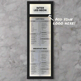 The Streatham' - Branded Black Exterior Menu Box (2x A4 Portrait)