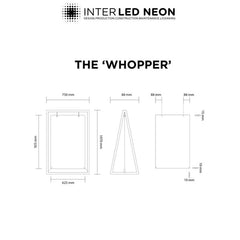 The Rotherhithe Whopper' - A Board Sign Replacement panels for XL swinging metal frame