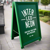 The Whitechapel' - Wooden 'A' board Sign Hand Painted Traditional (RAL)