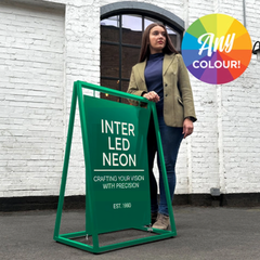 The Rotherhithe Whopper' - XL Metal 'A' frame with Swinging Panel (Any Colour!)