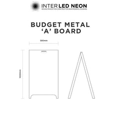 The Bankside' - Raw Industrial Galvanised 'A' Board