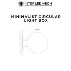 The Dulwich' - Light Box Sign Acrylic Circle