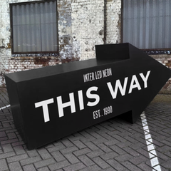 The Kingsway' - Large Freestanding Arrow Sign for shops & events Regular
