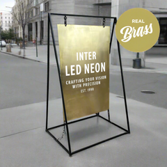 The Spitalfields' - Brass A Board Sign