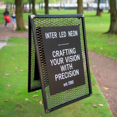 The Barbican' - Mesh 'A' Frame Pavement Sign