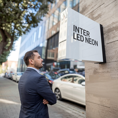 The Oval' - Frameless Acrylic Light Box Double Sided Sign