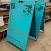 The Fitzrovia' - Metal Pavement Sign (Any Colour)