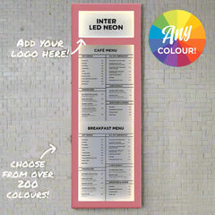 The Streatham' - Branded Exterior Menu Box - Any Colour! (2x A4 Portrait)