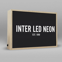 The Clapham' - Wooden Light Box Sign