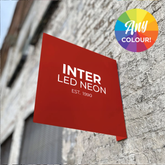 The Fitzrovia' - Projecting Metal Blade Sign (Any Colour)