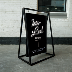 The Soho' - A Board Sign Metal 'A' frame with swinging panel