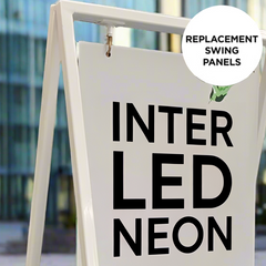 The Soho' - A Board Sign Replacement panels for swinging metal frame