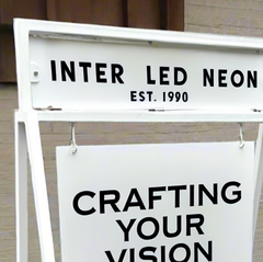 The Piccadilly' - 'A' board Sign Planter (White)