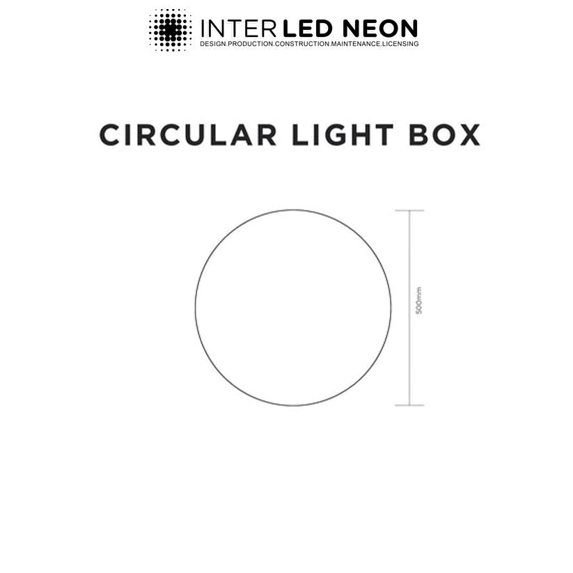 The Enfield' - Circular or Round Acrylic Light box