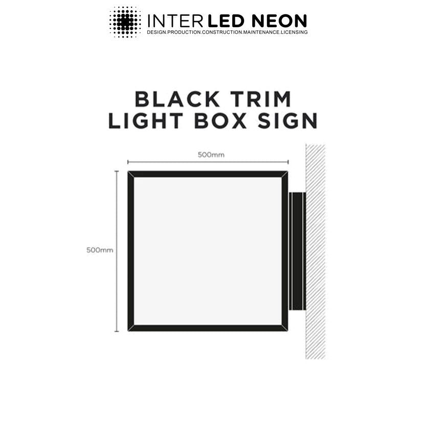 The Vauxhall' - Black Metal Light Box Projecting Sign
