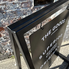 The Soho' - A Board Sign Metal 'A' frame with swinging panel