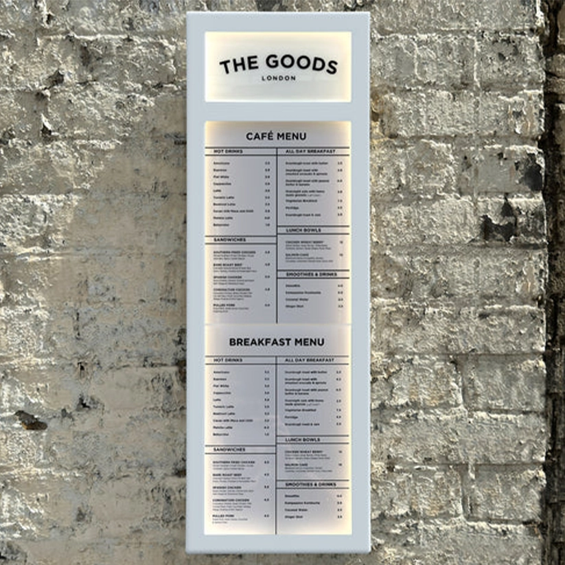 The Streatham' - Branded White Exterior Menu Box (2x A4 Portrait)