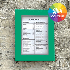 The Farringdon' - Slimline Exterior Menu Box - Any Colour Regular