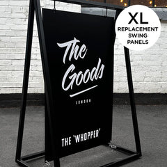 The Rotherhithe Whopper' - A Board Sign Replacement panels for XL swinging metal frame