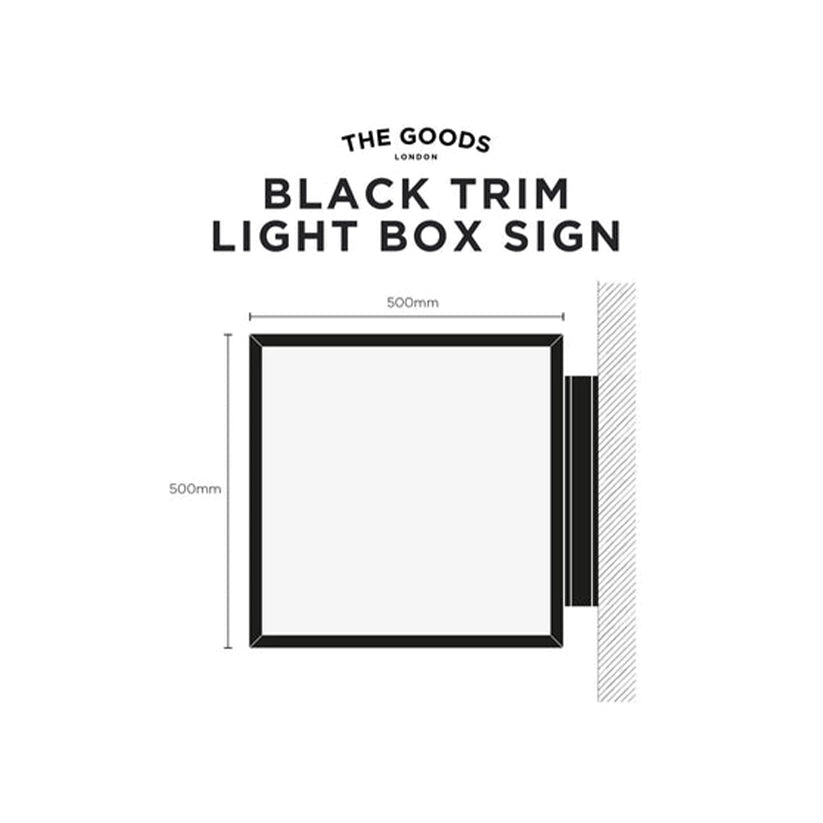 The Peckham' - Light Box with black border