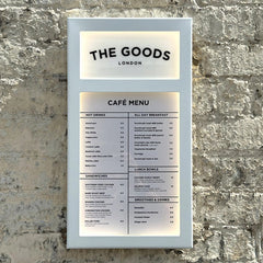 The Streatham' - Branded White Exterior Menu Box (A4 Portrait)