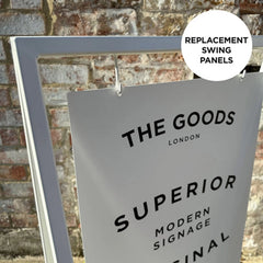 The Soho' - A Board Sign Replacement panels for swinging metal frame