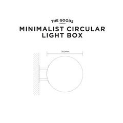 The Dulwich' - Light Box Sign Acrylic Circle (Copy)