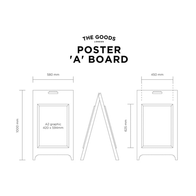 The Holborn' - 'A' board Sign Poster (White)