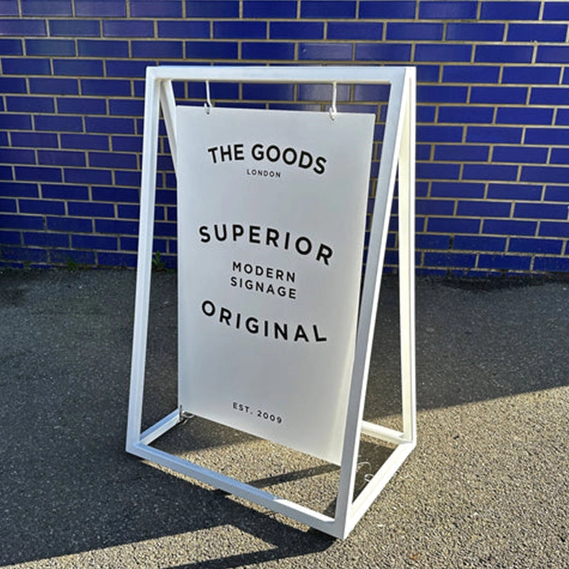 The Soho' - A Board Sign Replacement panels for swinging metal frame