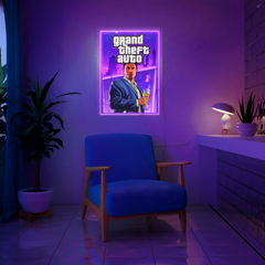 Grand Theft Auto VI UV LED Neon Sign - GTA 6 Wall Decor