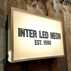 The Clapham' - Wooden Light Box Sign