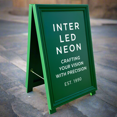 The Whitechapel' - Wooden 'A' board Sign Hand Painted Traditional (Little Greene)